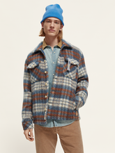 Load image into Gallery viewer, SCOTCH &amp; SODA - Brushed Wool Blend Check Overshirt Jacket

