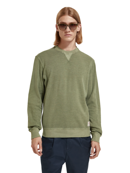 SCOTCH & SODA - Regular Fit Garment Dyed Sweatshirt in Organic Cotton