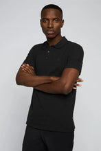 Load image into Gallery viewer, MATINIQUE - Poleo Melange Polo Shirt - Black
