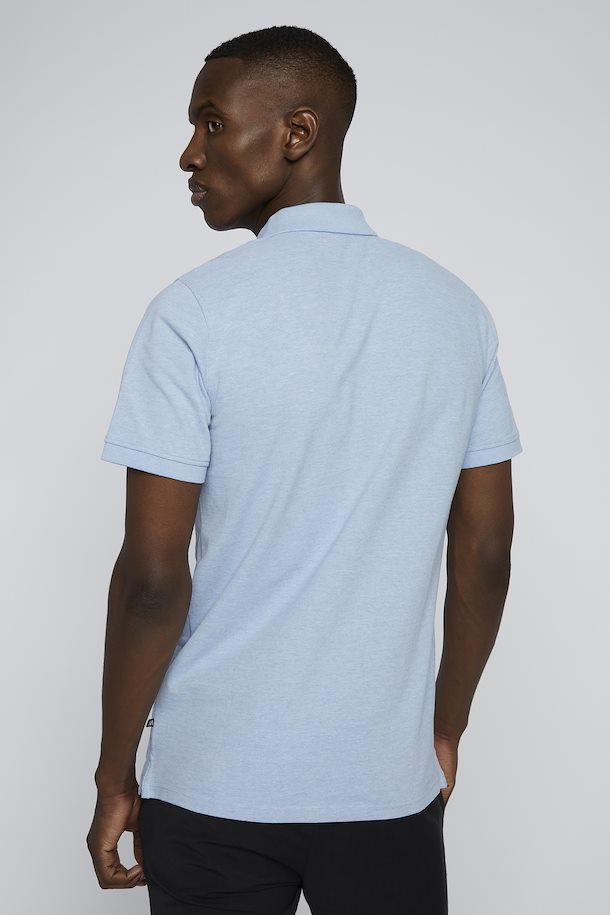 MATINIQUE - Poleo Melange Polo Shirt - Blissful Blue