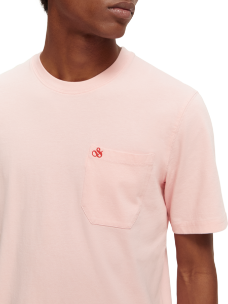 SCOTCH & SODA - Chest Pocket Regular Fit T-Shirt - Rose